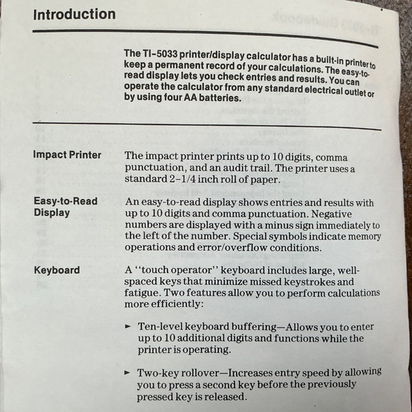 Texas Instruments TI-5033 Printing 10-Key calculator - Picture 11 of 11